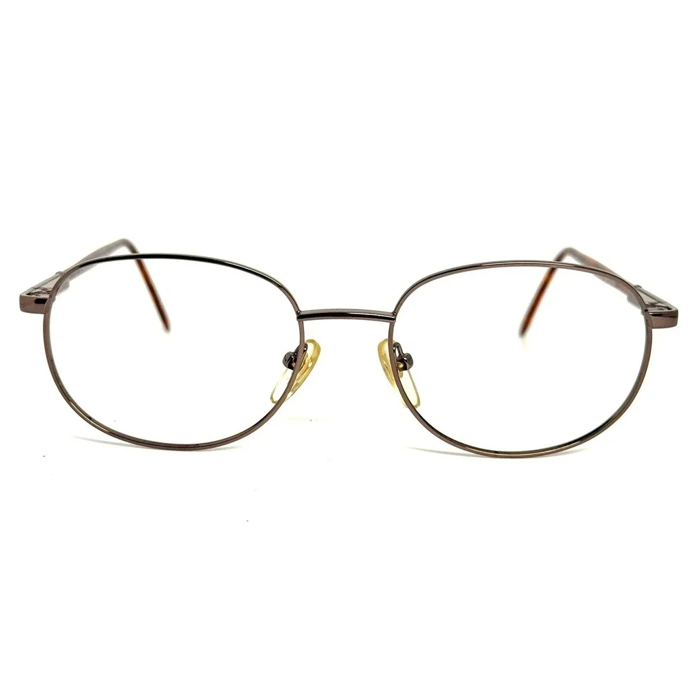 London Fog 3055 LF 162 BRN Oval Eyeglasses Frames Brown Tortoise Italy 55-18-145